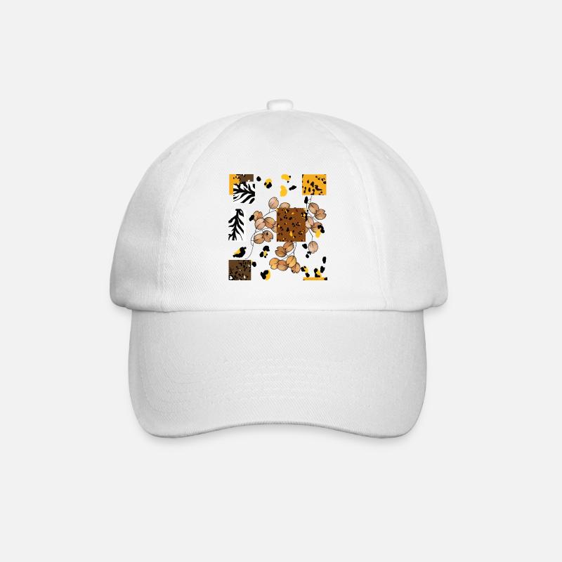 Animal Tier Print Muster - Baseballkappe - Weiß/Weiß