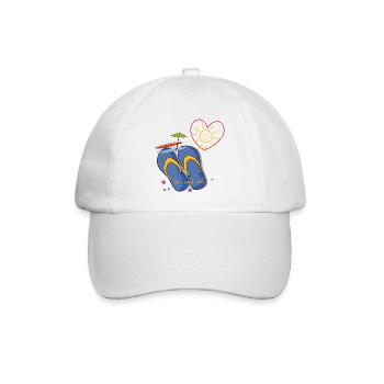 Vacances à la mer - Casquette classique - blanc/blanc - Devant