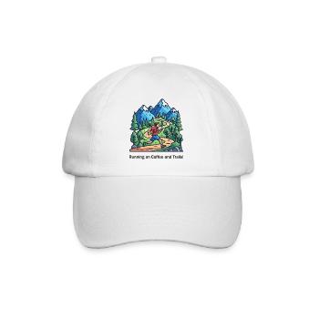 Carburant du trailrunner - Casquette classique - blanc/blanc - Devant
