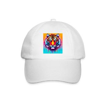 tiger - Baseball Cap - white/white - Front