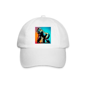 gorilla - Baseball Cap - white/white - Front