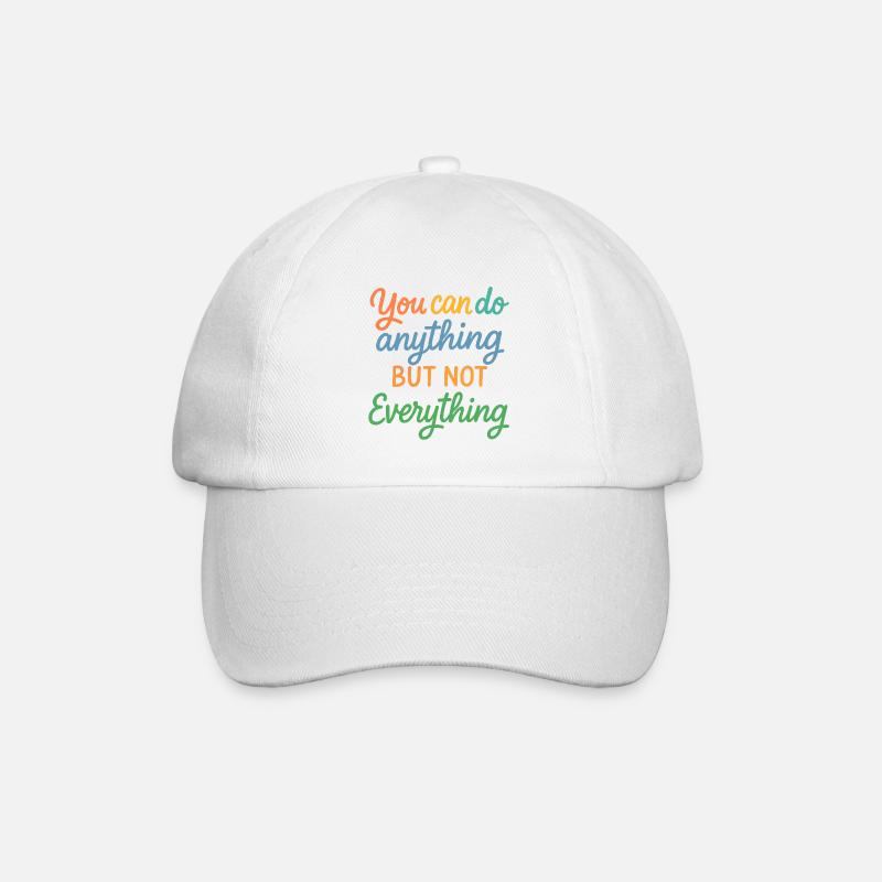 Dicton motivant : conception d’impression - Casquette classique - blanc/blanc