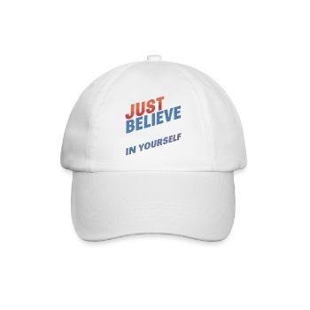 UST BELIEVE – T-Shirt & Accessoires - Baseballkappe - Weiß/Weiß - Vorne