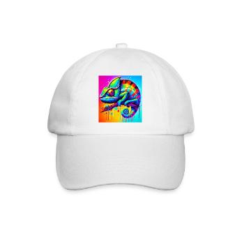 chameleon - Baseball Cap - white/white - Front