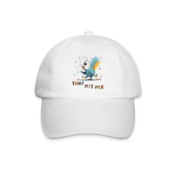 Parrot wants to dance - Baseball Cap - white/white - Front