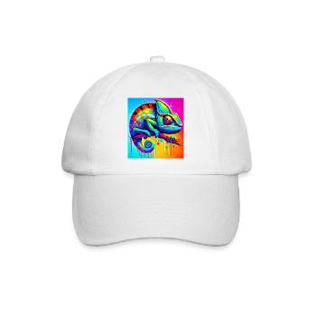 chameleon - Baseball Cap - white/white - Front