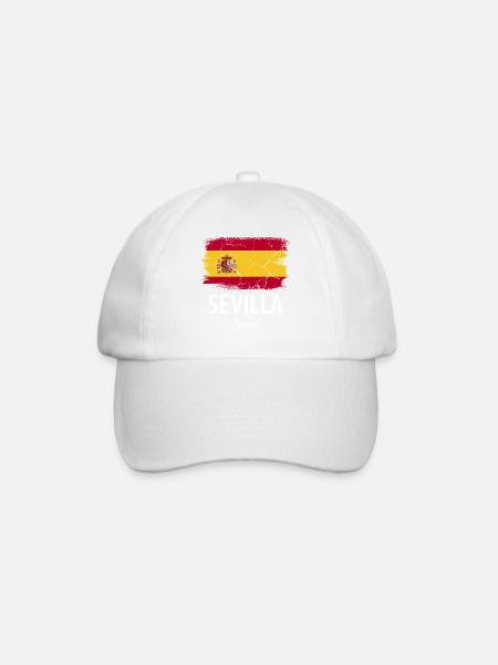 Sevilla - Baseballkappe - Weiß/Weiß
