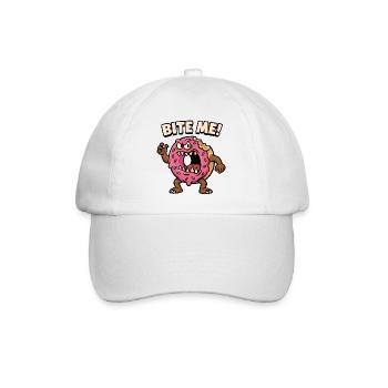Conception agressive de monstre de beignet - Casquette classique - blanc/blanc - Devant