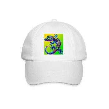 Gecko - Baseball Cap - white/white - Front