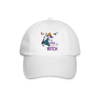 Halloween Hexe - Baseballkappe - Weiß/Weiß - Vorne