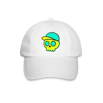 Casquette fluo Streetwear - Casquette classique - blanc/blanc - Devant