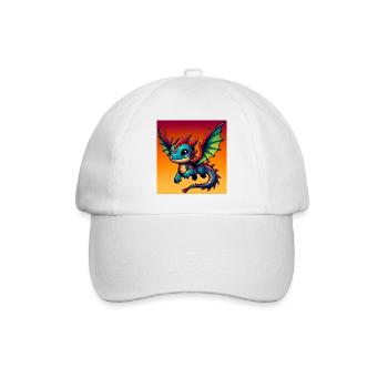 dragon - Baseball Cap - white/white - Front