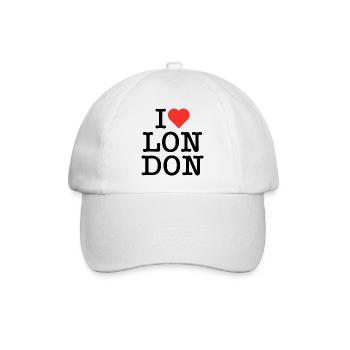 I Heart Art Red Typography - Baseball Cap - white/white - Front