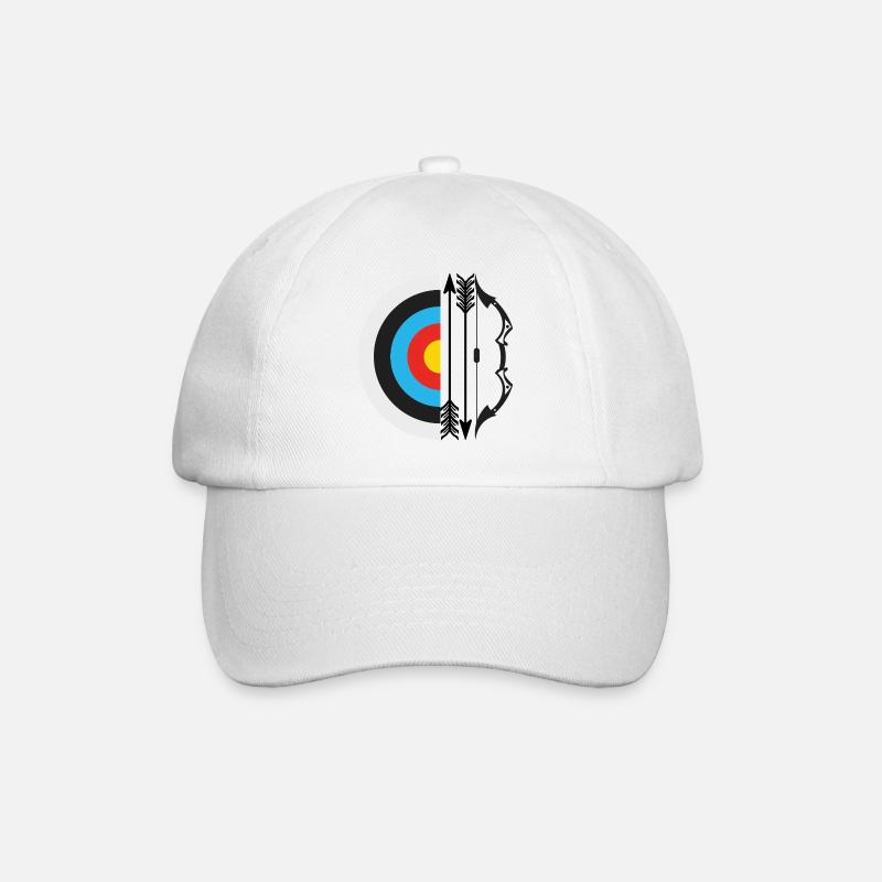 Target Archery Arrow Bow Archer Archery Sport - Baseball Cap - white/white