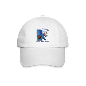 Furet du vendredi en costume. Enfin le week-end ! - Casquette classique - blanc/blanc - Devant