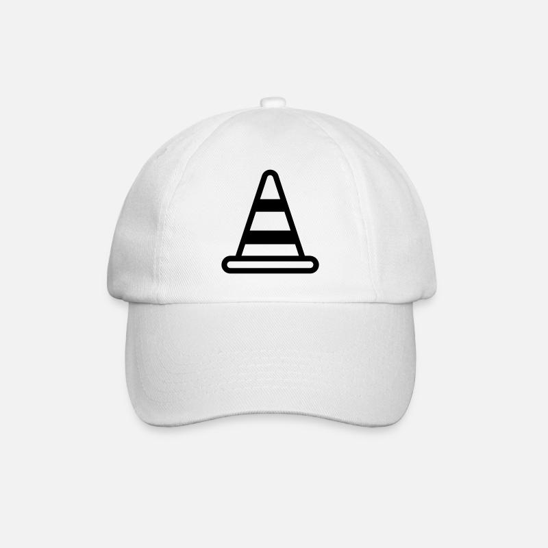 cone - Baseball Cap - white/white