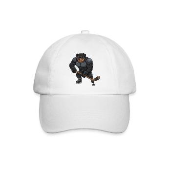 Cool Rottweiler Joueur de Hockey sur Glace Master Sport - Casquette classique - blanc/blanc - Devant