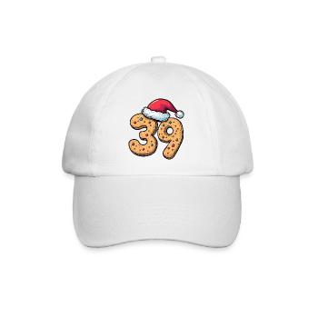 39 Number Cookie Christmas - Baseball Cap - white/white - Front