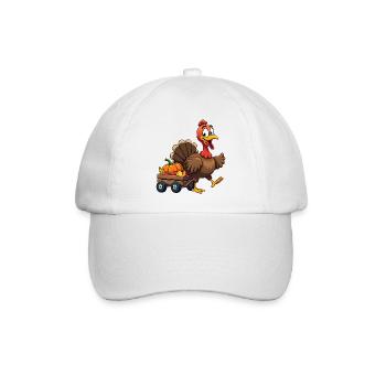 Thanksgiving Drôle Dinde de Thanksgiving - Casquette classique - blanc/blanc - Devant