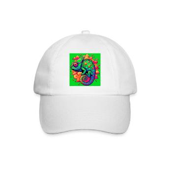 chameleon - Baseball Cap - white/white - Front