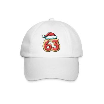 63 Numéro Biscuit Noël - Casquette classique - blanc/blanc - Devant