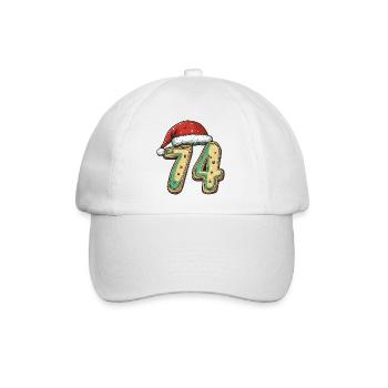 74 Number Cookie Christmas - Baseball Cap - white/white - Front