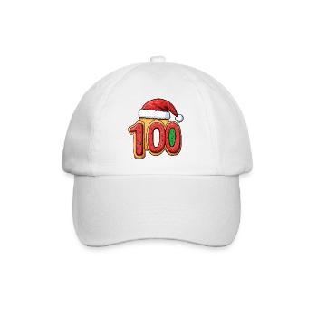 100 Number Cookie Christmas - Baseball Cap - white/white - Front