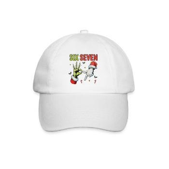 Six Seven Bruh Santa - Baseball Cap - white/white - Front