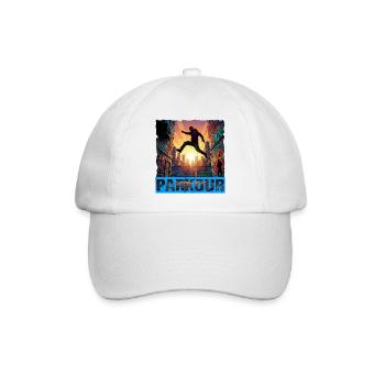 parkour - Baseball Cap - white/white - Front