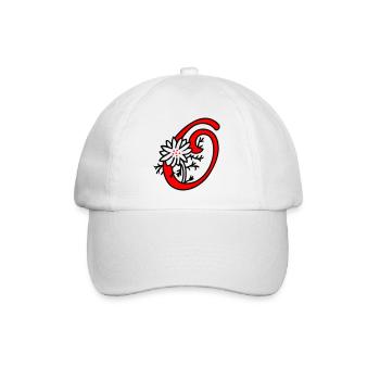 Letter O Initial - Baseball Cap - white/white - Front