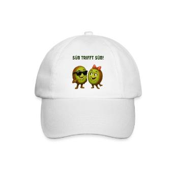 Sweet meets kiwi duo - Baseball Cap - white/white - Front