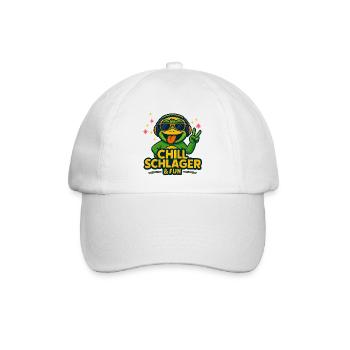 Chill Schlager & Fun – Bonne ambiance - Casquette classique - blanc/blanc - Devant