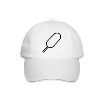corn dog - Baseball Cap - white/white - Front