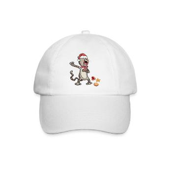Weihnachtskatze  - Baseballkappe - Weiß/Weiß - Vorne