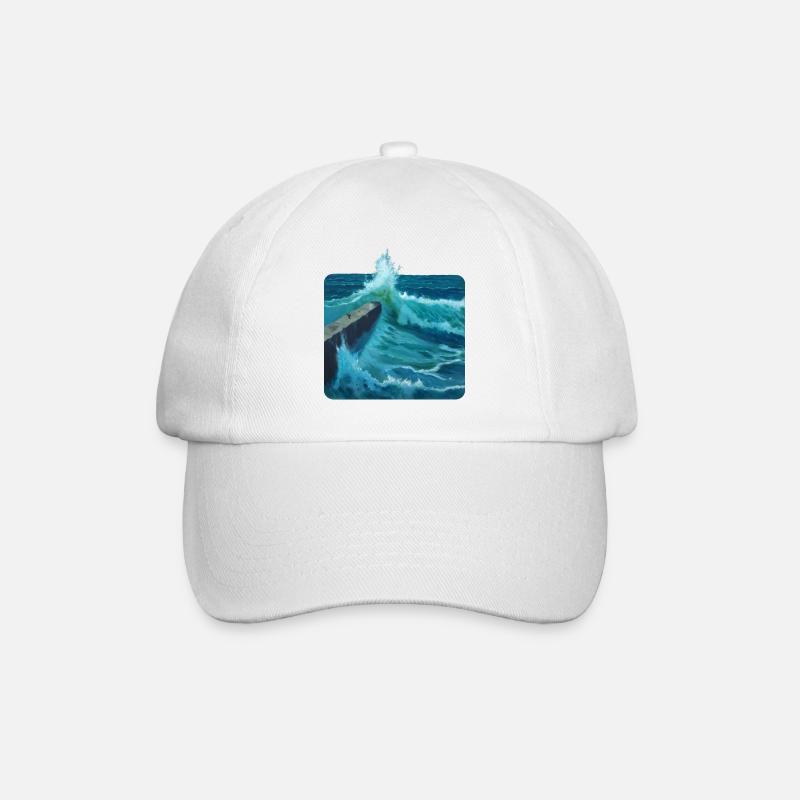 Breakwater - Baseball Cap - white/white