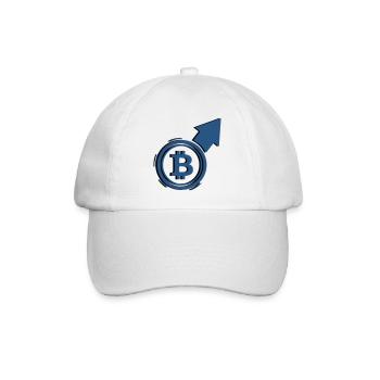 Bitcoin Bull Run Arrow To The Moon - Baseball Cap - white/white - Front