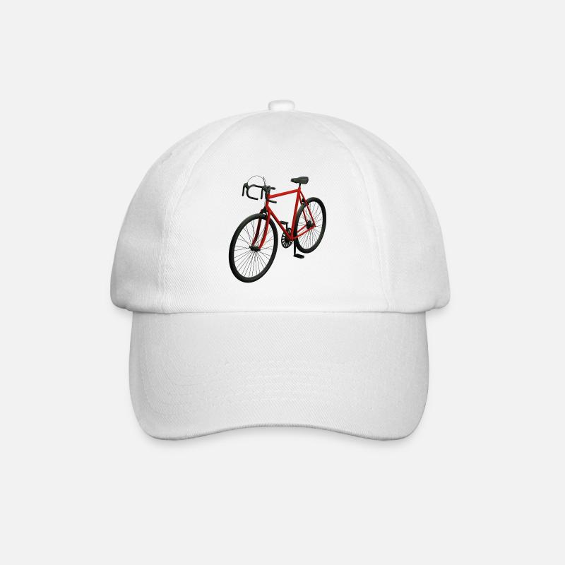 Retro Road Bike - Baseball Cap - white/white
