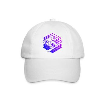 Fresh snowboard motif for snowboard for women - Baseball Cap - white/white - Front