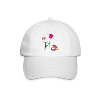 Valentine - Casquette classique - blanc/blanc - Devant