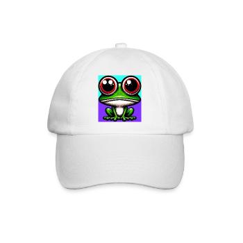 frog - Baseball Cap - white/white - Front