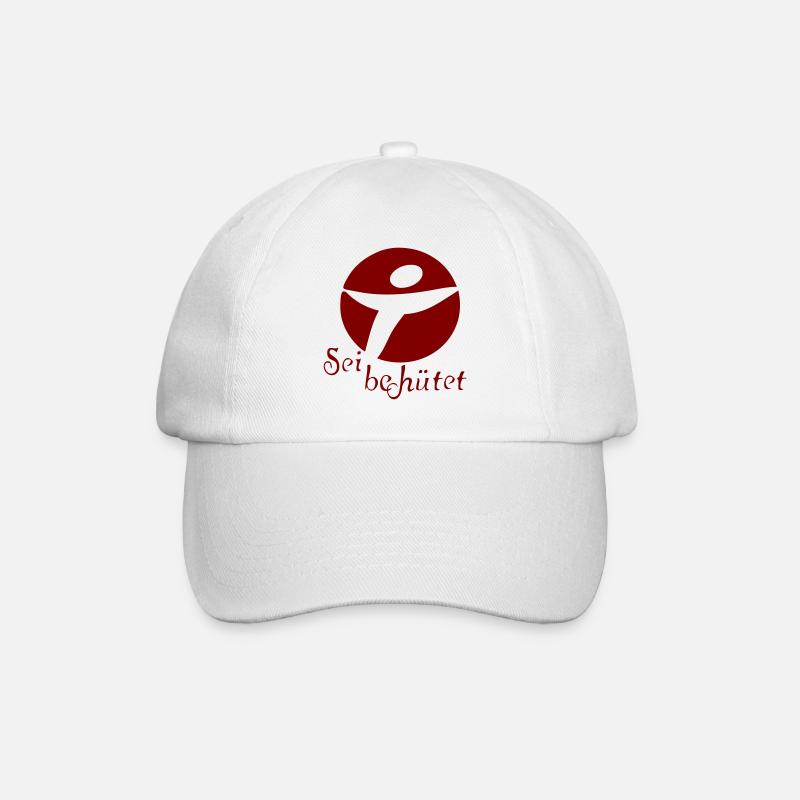 Christ, que Dieu soit protégé - Casquette classique - blanc/blanc