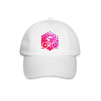 Motif nouveau vélo de route pour vélo de route - Casquette classique - blanc/blanc - Devant