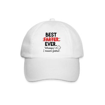 Meilleur pet de tous – Oups, je voulais dire papa - Casquette classique - blanc/blanc - Devant