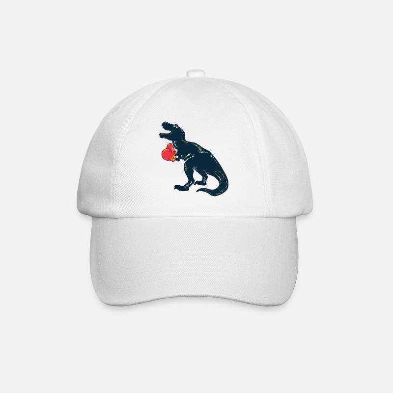 Dino Boxer Rex - Baseball Cap - white/white