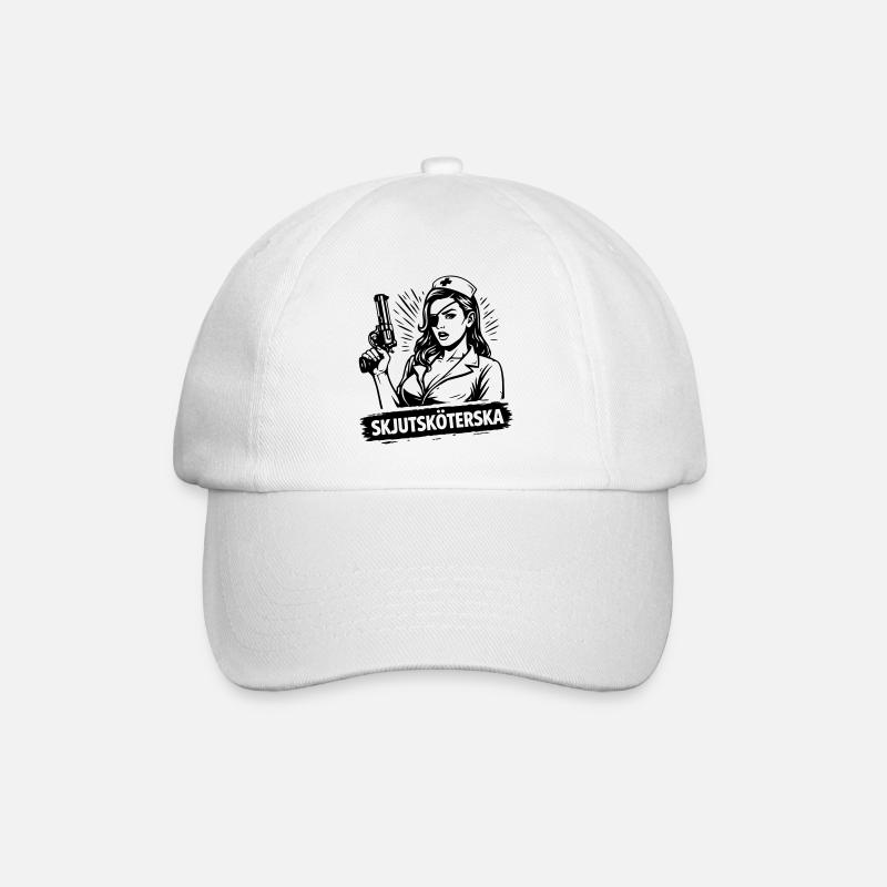 Infirmière de tir - Casquette classique - blanc/blanc