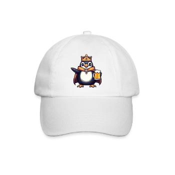 Penguin Beer King - Baseball Cap - white/white - Front