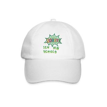 Désolé, c’est de ma faute - Casquette classique - blanc/blanc - Devant
