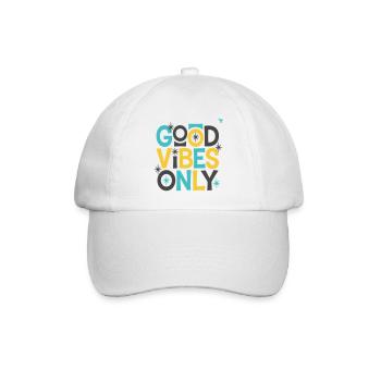 Bonnes Vibrations Uniquement ! - Baseball Cap - white/white - Front