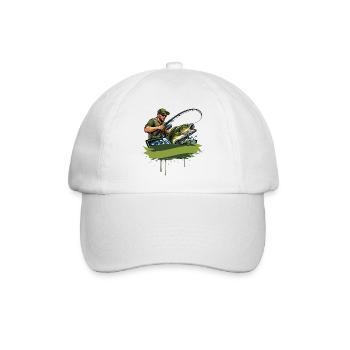 Pêcheurs Pêcheurs Chemise Pêche Pêche Hommes - Casquette classique - blanc/blanc - Devant