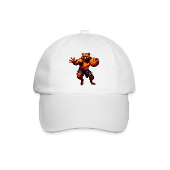 Bear Basketball Player - Baseball Cap - white/white - Front
